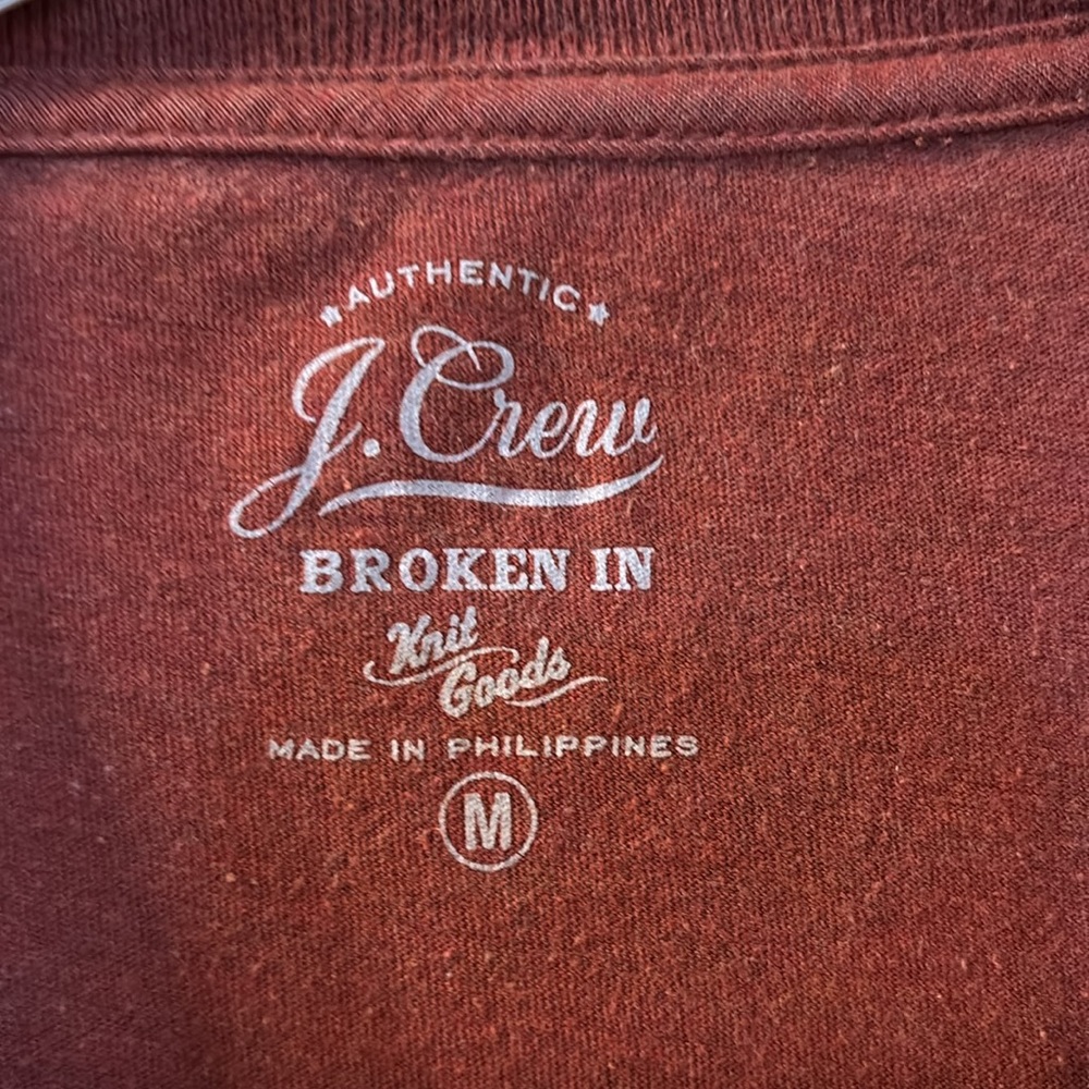 J. Crew Broken In Basic Tee Size Medium - image 4
